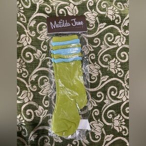 Matilda Jane Scottie green socks XL new in package!